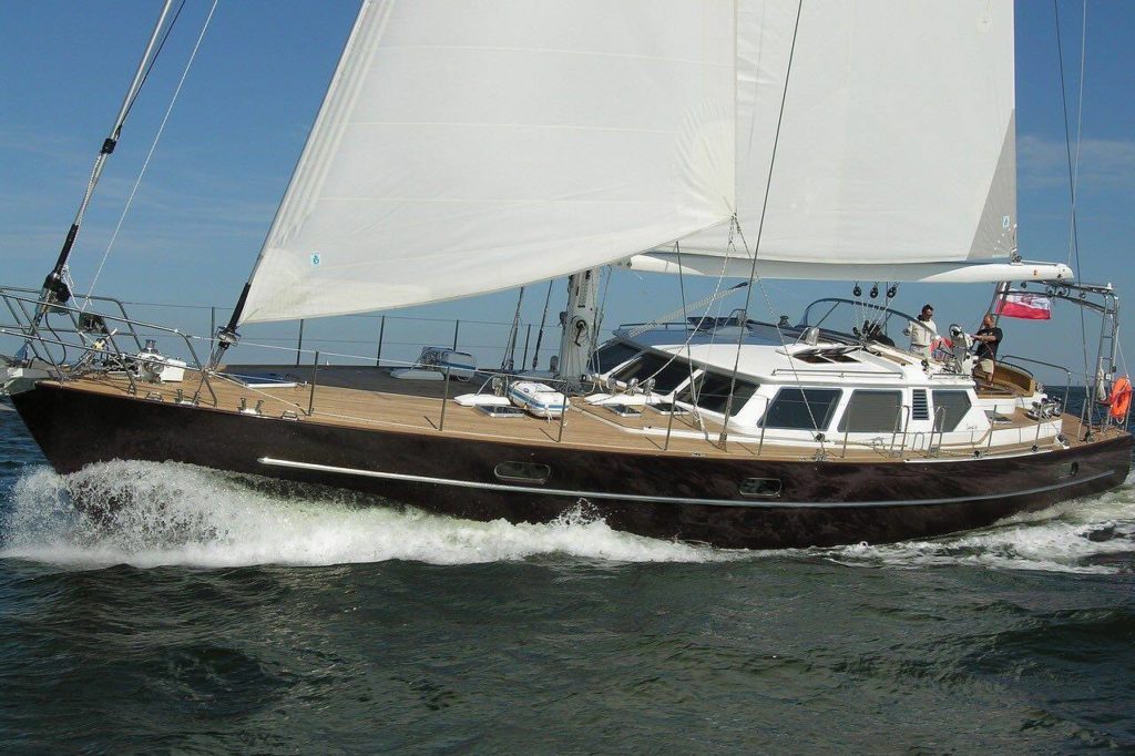 Voorzeil zeilboot oceaan